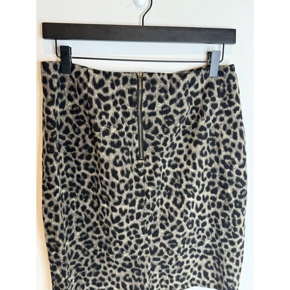 Cabi Skirt Womens Leopard Animal Print Pencil Size 6 S Tan Black Stretch Career - Picture 5 of 11